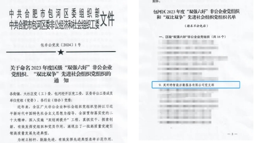 美而特獲得區(qū)級“雙強六好”非公企業(yè)黨組織